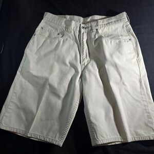 Levi's 569 Loose Straight Khaki Denim Shorts W32